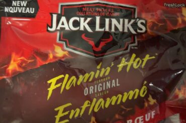 About to watch my FAVOURITE Jim Carrey movie The Mask & try this Flaming Hot beef jerky