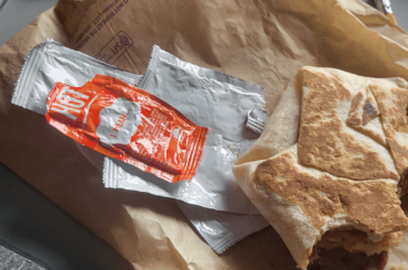 Does anyone else eat a whole hot sauce packet with every bite?