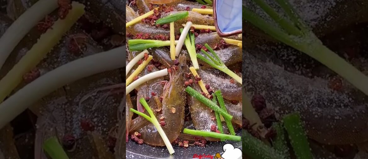 How to cook Steamed Shrimp With Salt And Pepper - Daily Cooking #shorts #trends  #cooking #asiafoods