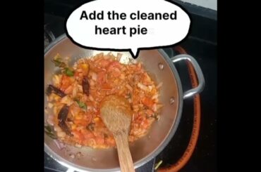 Tasty and healthy goat heart fry recipe # pepper goat heart fry # shorts