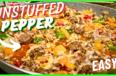 Easy, 20-minute One-pan Unstuffed Pepper Skillet Recipe!