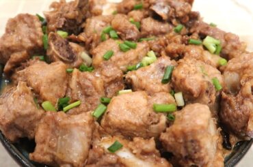 Steamed Pork Ribs (Spare Ribs) with Black Pepper / Chinese Food Recipes