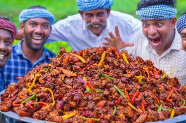 CHILLI GARLIC FRIED CHICKEN | Cooking and Eating in Village | Spicy Chicken Recipe | Chicken Starter