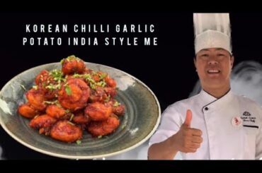 **Korean Chili Garlic Potatoes** Indian style | full recipe Hindi me |