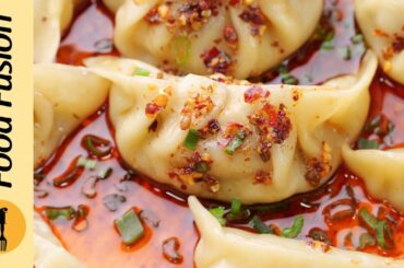 Chicken Dumplings with Chilli Oil & Dumpling Sauce Recipe by Food Fusion