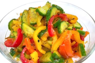 HOW TO MAKE THE VIRAL TIKOTK CUCUMBER PEPPER SALAD!