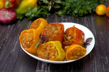 Eggplant-Stuffed Peppers - Cook It Recipes