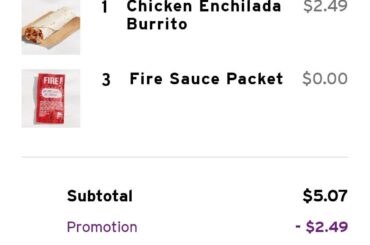 My normal order is less than $3 with rewards