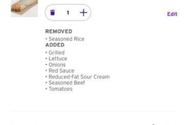 Menu Hack for burrito supreme