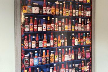 Hot sauce wall art