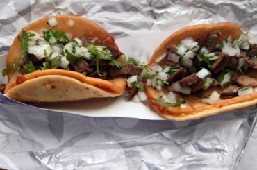 Pretty good. Cilantro/onion was quite good. A wedge of lime would've made it even better. Only gripe was chalupas were gummy from the middle down. Probably not fried long enough.