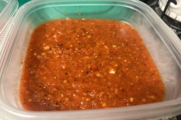 Home-Grown Tobasco and Serrano Salsa