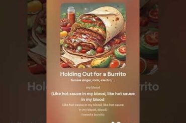 Holding Out for a Burrito parody song. Based on my love for Taco Bell.