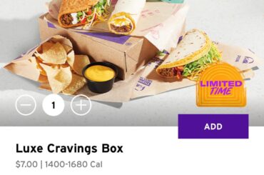 With all this talk of TB being overpriced, the one saving grace is that my local Taco Bell has this box for $7.54 after tax. It’s so good!!