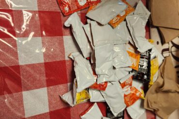 Umm... that's a lot of sauce.