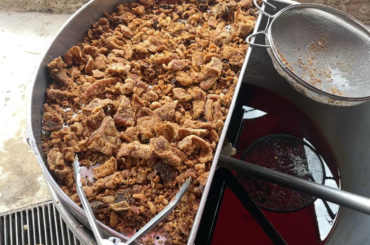 Fresh chicharrones con carne- PVR, Mexico