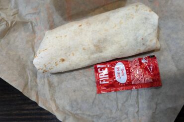 Smallest cheesy double beef burrito I've ever gotten