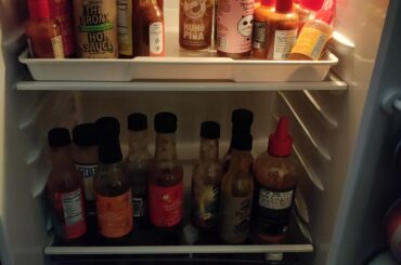 My Hot Sauce Fridge