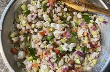 Ceviche de camaron. Enjoyed it on some tostadas with dinner