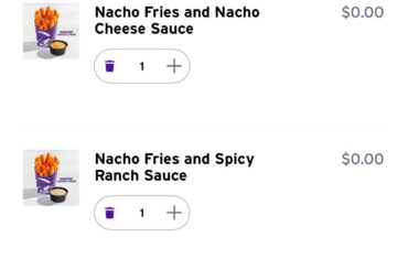 Nacho pass fries showing up without a pass? It wouldn’t let me “pay” however