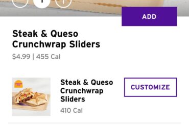 Queso Crunchwrap Sliders?