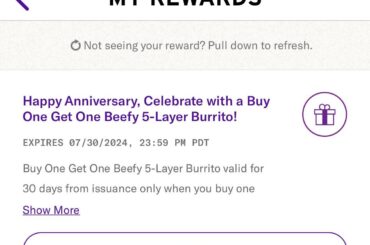 TB can’t even give out free food on their birthday!