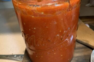 Making a fermented pepper mash