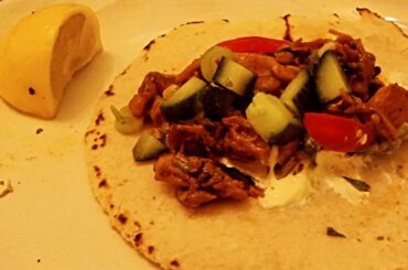 Home made tortilla cherry popped