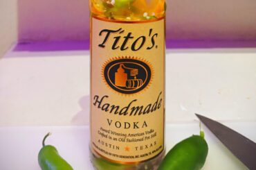 Made some infused Tito’s with some store bought pods that were starting to shrivel