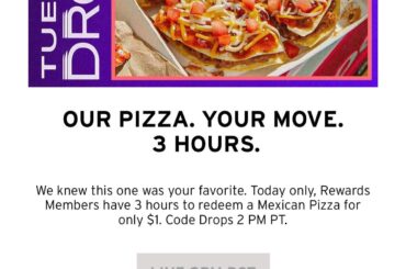 Finally will get a Tuesday drop today.