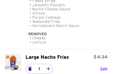 My go-to order