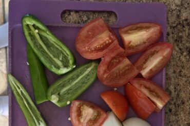 Homemade chilaquiles