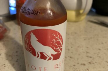 This bottle won’t last long. Coyote Red Habanero.