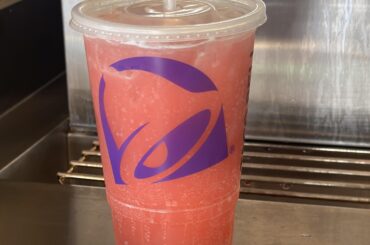 Lil tip, ask your friendly neighborhood Taco Bell employee to put some syrup from the wild strawberry freeze in your Baja blast, I call it “shark attack”