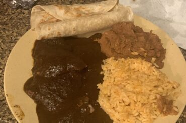 Don’t mind photography (had only enough sesame seeds for sauce miraculously) Mole Negro. Took 2 days.