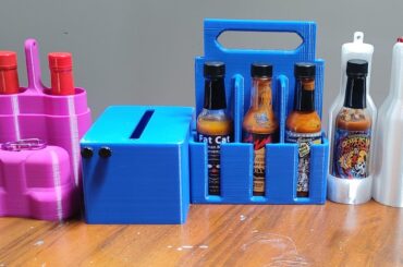 My 3D Printed Hot Sauce Travel Carriers
