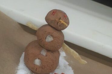Bean snow man