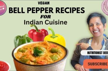 Easy bell pepper recipe Indian style | Weight Loss Vegetarian & Gluten-free Meals