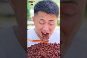 Songsong tricked Ermao into eating Ghost Pepper Noodles #chinesecuisine #mukbang #food
