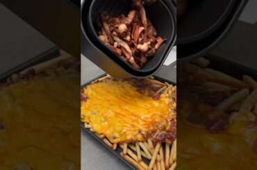 Loaded Hot Dog Chili Cheese Fries #Shorts