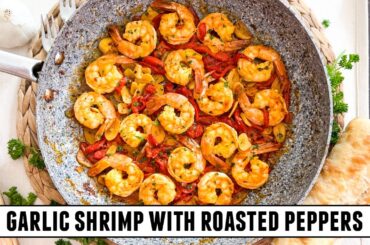 Savory Garlic Shrimp with Peppers | Quick & Easy 15 Minute Recipe
