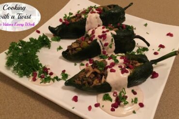 Chiles en Nogada - Stuffed Poblano Pepper Recipe - Mexican Stuffed Peppers - Mexican Cuisine