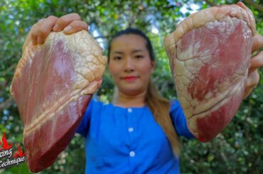 Cow Hearts Recipe - Fried Tasty Cow Hearts with Bell Pepper Recipes