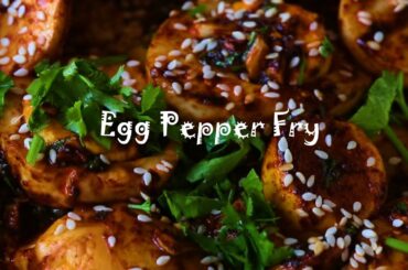 Egg Pepper Fry Recipe | Anda fry recipe | Motte fry | Andicha fry