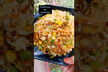 Today's lunch.Pepper veg Omelette rice.Healthy and spicy with lots of vegetables.Must try.#hot#spicy