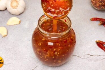 10 minutes Sweet Chilli Sauce Recipe with Cheap Ingredients but perfect taste! Garlic Chilli Sauce.