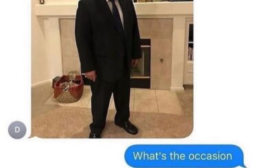 Underdressed if you ask me..