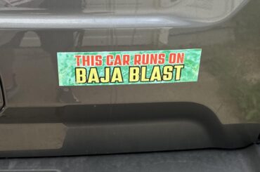 This car runs on Baja Blast