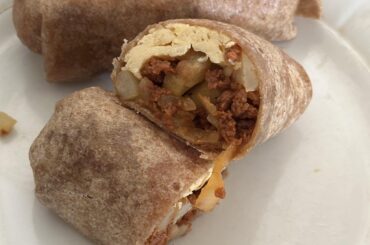 Chorizo breakfast burrito