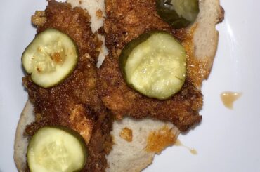 I made extra spicy Nashville hot chicken!